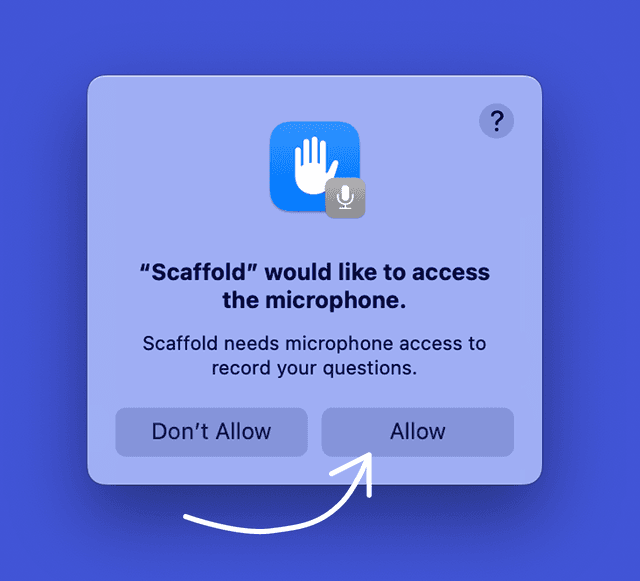Microphone permissions